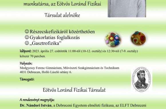 Plakát - Játsszunk részecskefizikát 2023